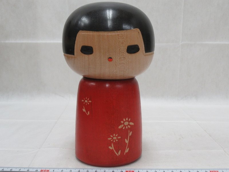 P1414 山中三平 創作こけし 近代こけし 木工芸(こけし)｜売買された