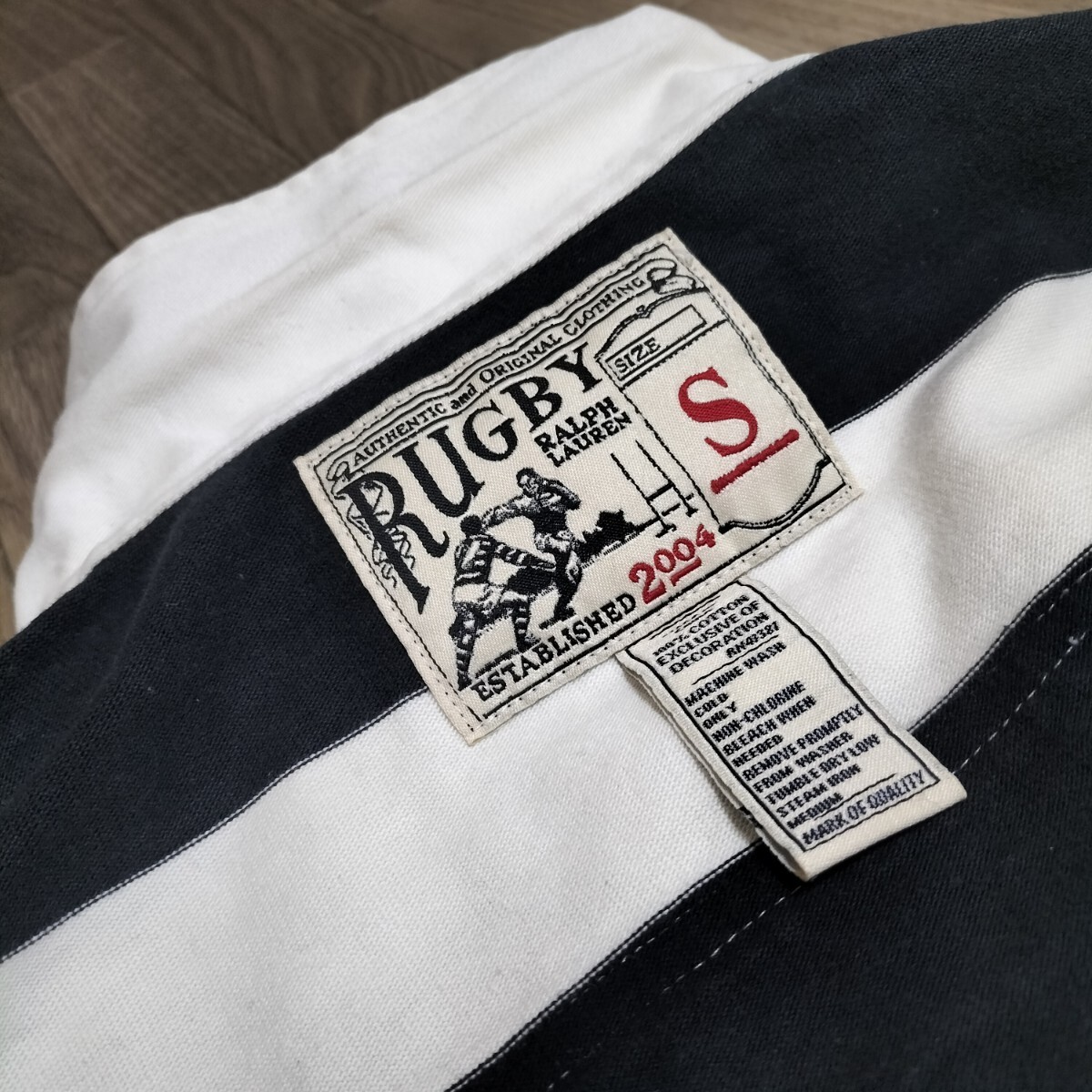 ☆RALPH LAUREN RUGBY ラガーシャツ ボーダー メンズ ワッペン 刺繍