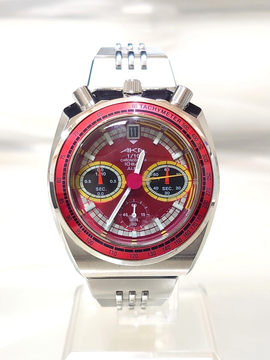 超美品 セイコー アルバ SEIKO ALBA AKA クロノグラフ メンズ 腕時計