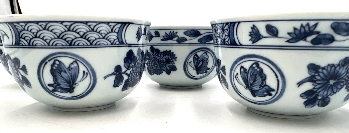 ｇ680SK　【未使用】HANAE MORI モリハナエ 陶器 HM 森英恵 美食器 茶器セット 5客 菓子受け ※長期保管品_2