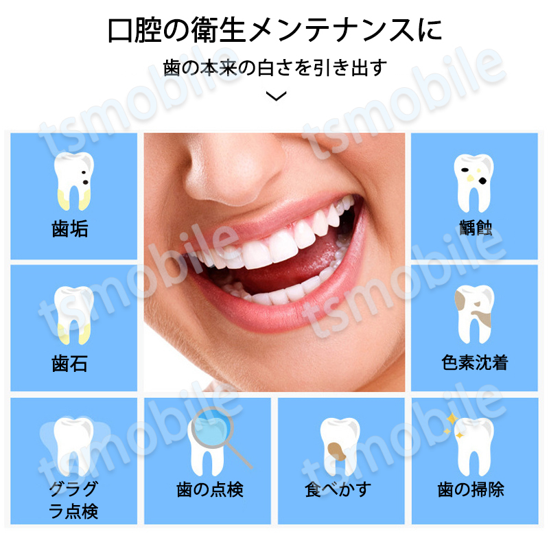 歯石取り 5本セット ケース付き スケーラー 歯垢 食べかす 除去 用具 デンタル オーラル ケア 口腔 衛生ツール ステンレス製_3