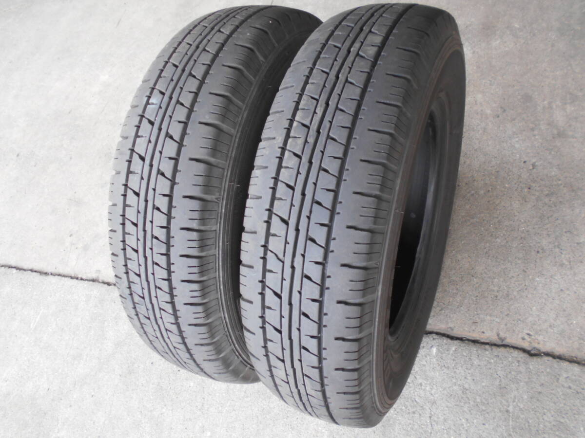 K865 165R13 LT 6PR 165-13 LT 6PR 中古2本 ENASAVE VAN01 _1
