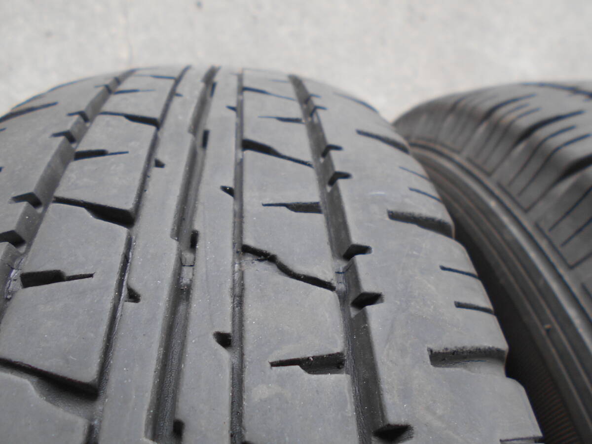 K865 165R13 LT 6PR 165-13 LT 6PR 中古2本 ENASAVE VAN01 _4