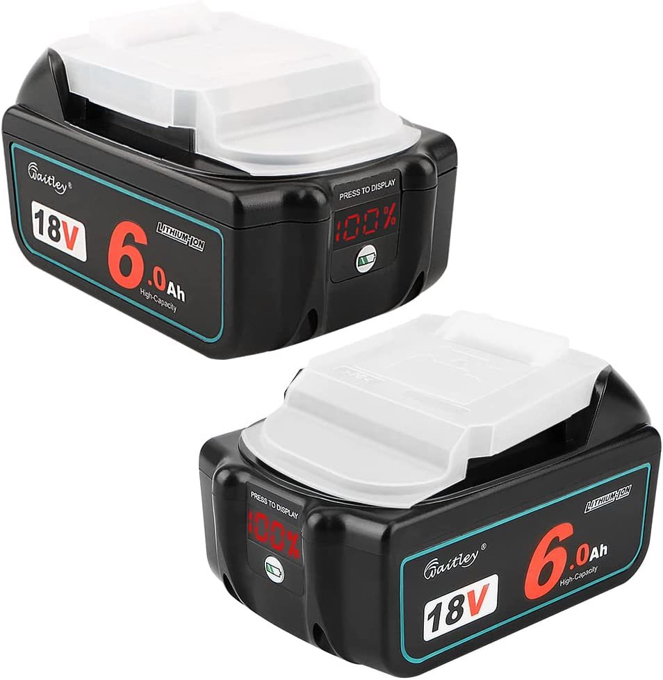 マキタ 互換バッテリー 6.0Ah 18V 一個 waitley バッテリーLED%残量表示付き BL1830 BL1850 BL1860 対応　送料無料_1