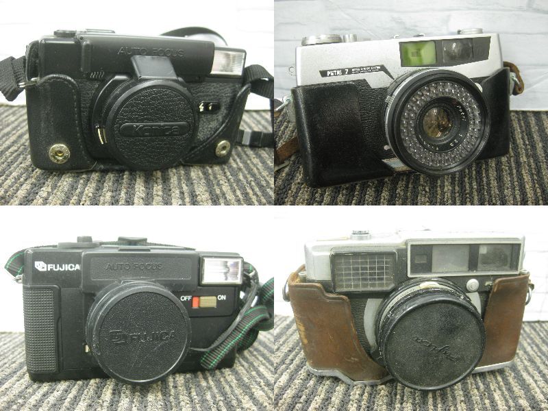 Ⓥカメラジャンクまとめ ハッピー】フィルムカメラ 17台まとめ ジャンク FUJIFILM OLYMPUS