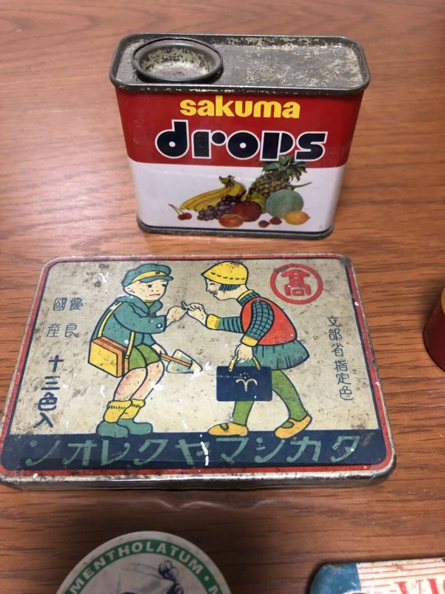 昭和レトロ ブリキ缶 空き缶　送料無料_2