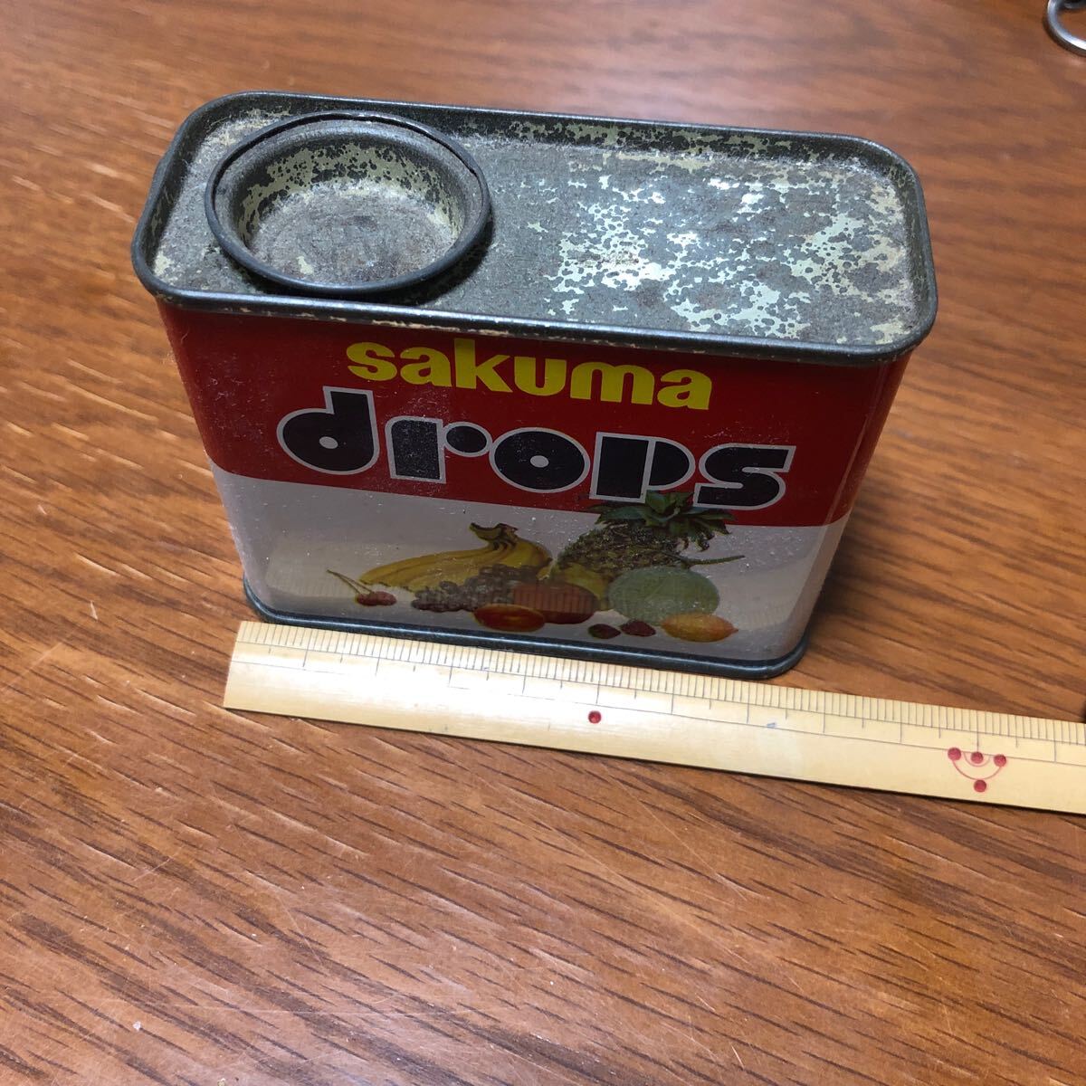 昭和レトロ ブリキ缶 空き缶　送料無料_5