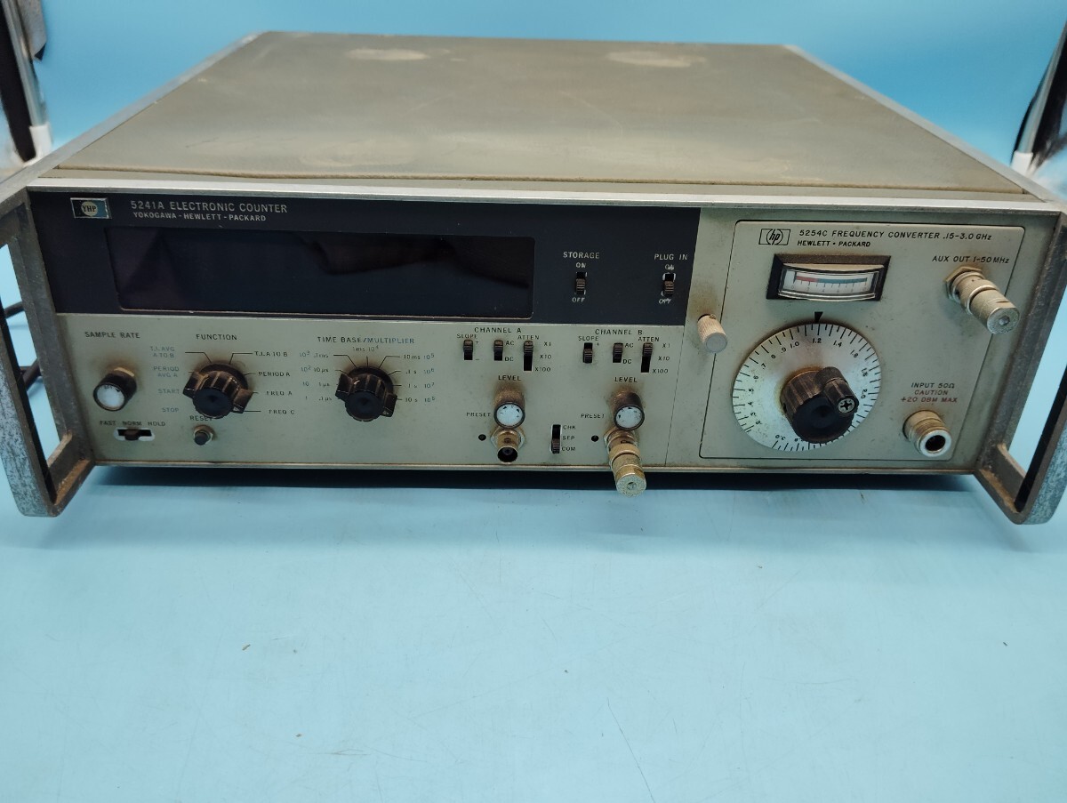 ジャンク YOKOGAWA-HEWLETT-PACKARD 5241A ELECTRONIC COUNTER hp 5245C ...