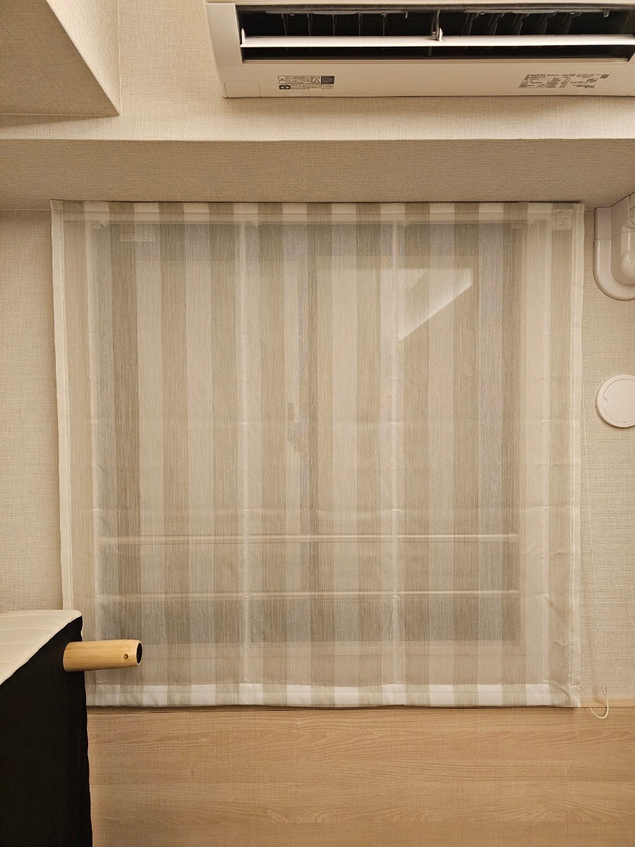 7-2930KE D モデルルーム展示品 サンゲツ ブラインド カーテン レース W1200 H1150_1