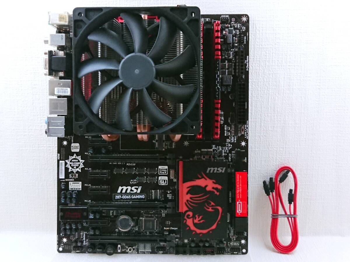 MSI Z87-GD65 GAMING (I/Oパネル欠品) / i3 4160 / メモリ 8GB (4GB×2