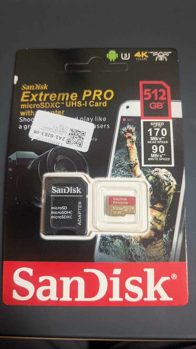 新品・送料無料 512GB マイクロSDカード SD赤オレンジ203_9