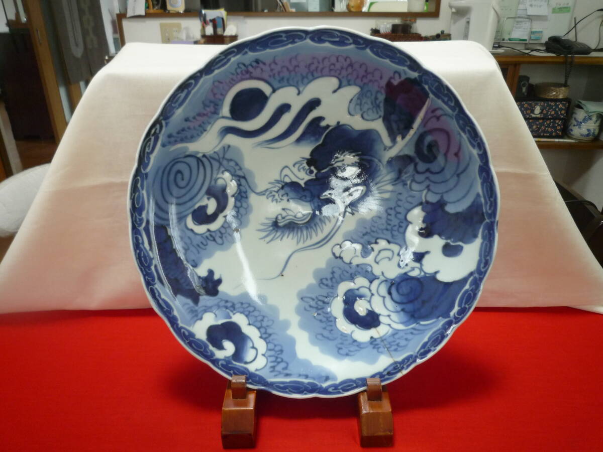 江戸時代後期幕末期頃四方変形旧家蔵出時代古陶磁器当時物コレクション 仙台藩 領内旧直臣宅所蔵品＊買取状態の儘 陶磁器 江戸 幕末後期【古