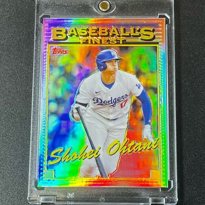 最新 2024 Topps Finest 大谷翔平 No.93-5 インサートカード リフ