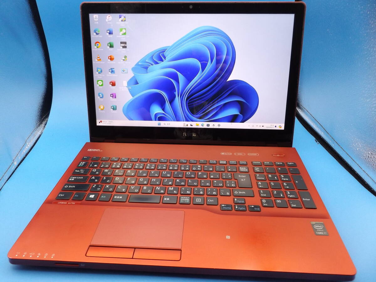 新品SSD512GB☆Win11 Ver.23H2☆第4世代Core i7☆富士通LIFEBOOK AH77