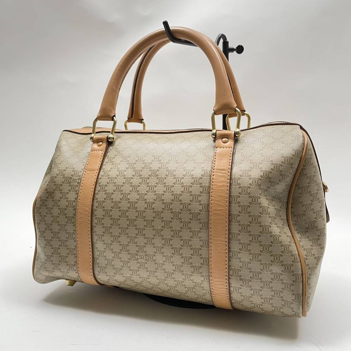 超美品!! CELINE セリーヌ ハンドバッグ ミニボストンバッグ マカダム