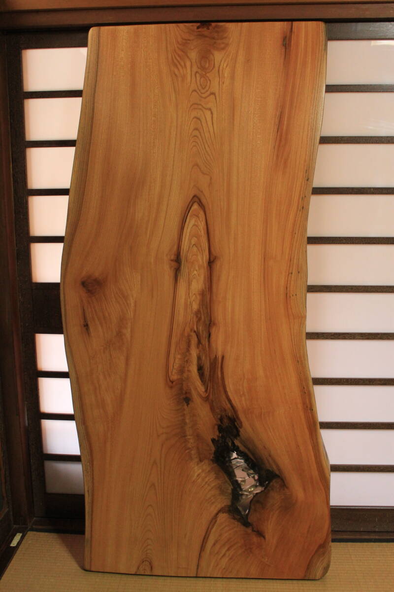 【 レジン加工 】格安売り切り！天然欅◇無垢一枚板◇最大幅81cm！ローテーブル・座卓♪アイアン脚に変更可能_3