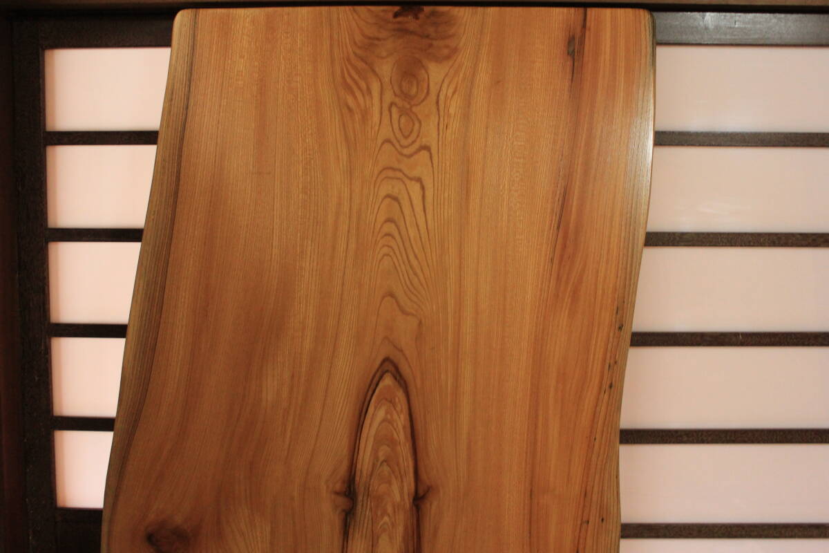 【 レジン加工 】格安売り切り！天然欅◇無垢一枚板◇最大幅81cm！ローテーブル・座卓♪アイアン脚に変更可能_4