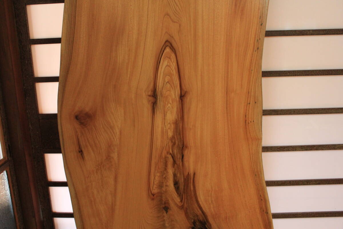 【 レジン加工 】格安売り切り！天然欅◇無垢一枚板◇最大幅81cm！ローテーブル・座卓♪アイアン脚に変更可能_5