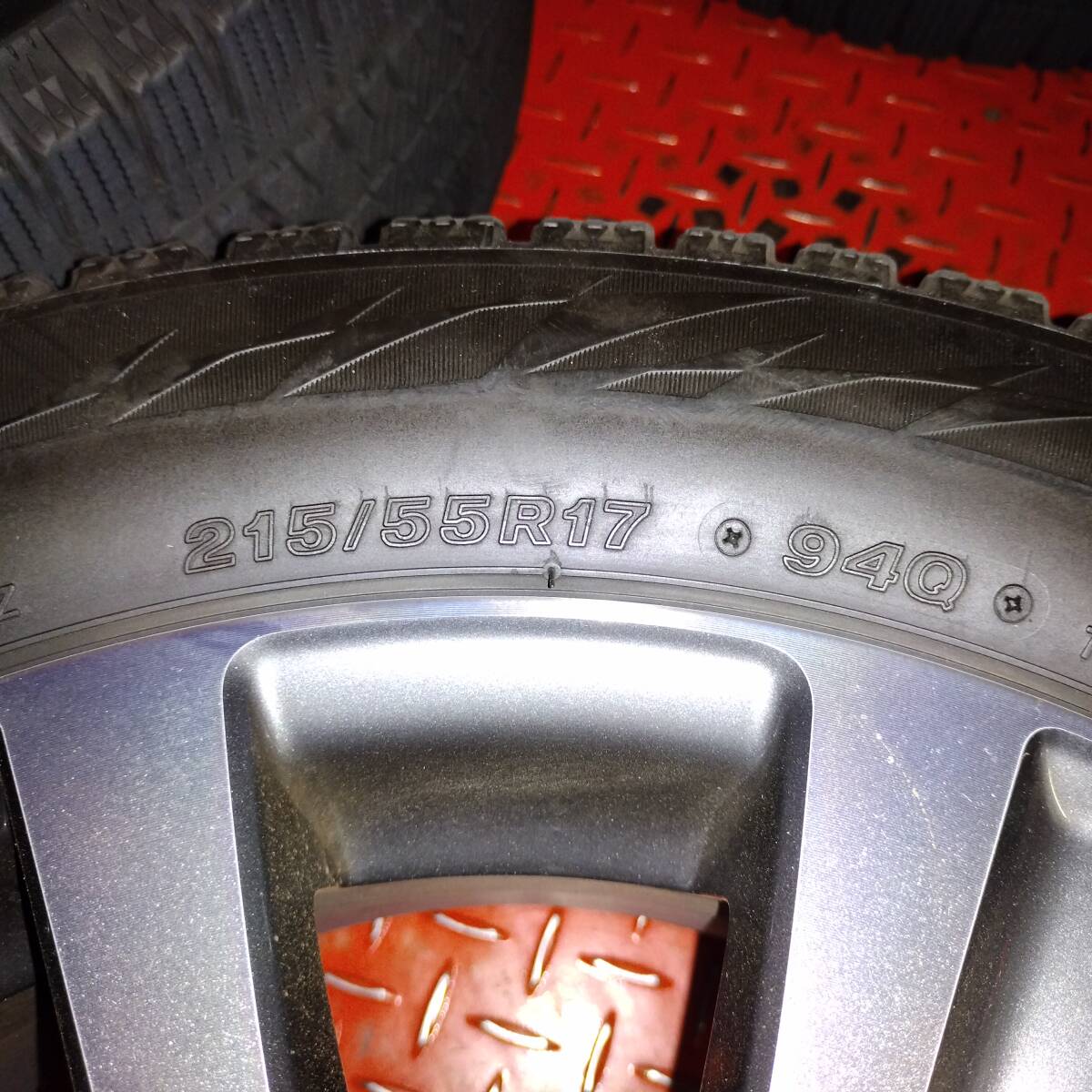 215/55R17・レクサスES純正ホイールセット ブリヂストン・ブリザック 