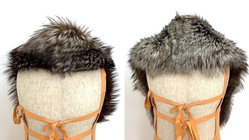 FOX 2点セット シルバーフォックス 狐 本物毛皮 ショール realfur