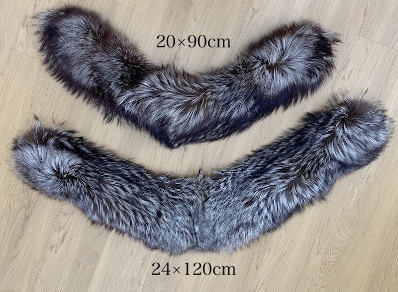 FOX 2点セット シルバーフォックス 狐 本物毛皮 ショール realfur