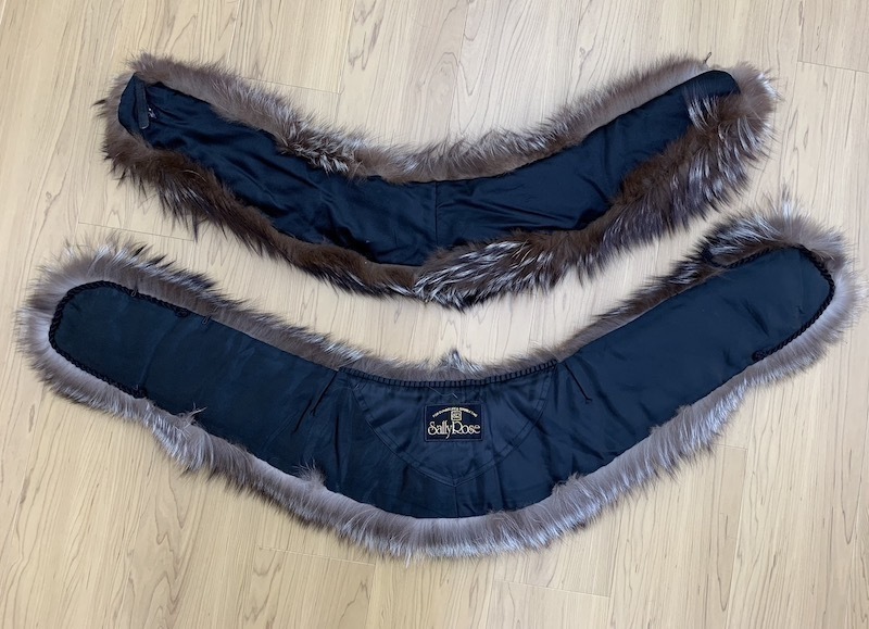 FOX 2点セット シルバーフォックス 狐 本物毛皮 ショール realfur