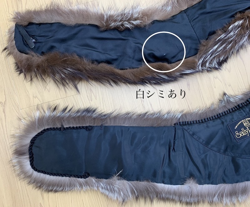 FOX 2点セット シルバーフォックス 狐 本物毛皮 ショール realfur