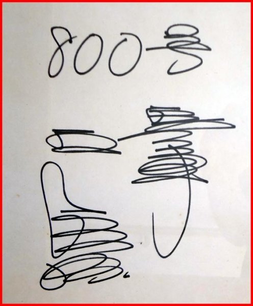 ◇巨人軍◇王貞治◇直筆サイン色紙◇『800号』書き込み入り◇(サイン