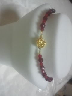 　送料無料！レッドアゲート(赤めのう）ネックレス_3