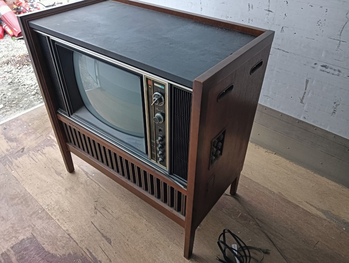 昭和レトロ☆ナショナル☆ブラウン管テレビ☆アンティーク☆パナカラー
