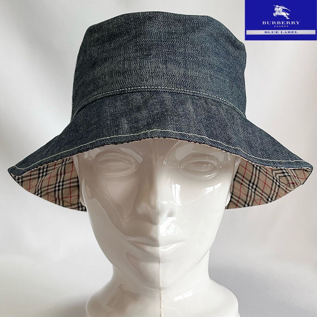 超 BURBERRY BLUE LABEL バーバリー ブルー レーベル ノバチェック柄 