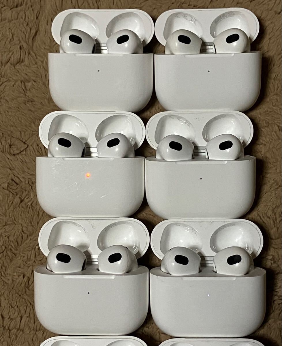 1円〜 air pods3 10個セット　中古ジャンク品　A2564/A2565/A2566/A2897 Find My表示あり_2