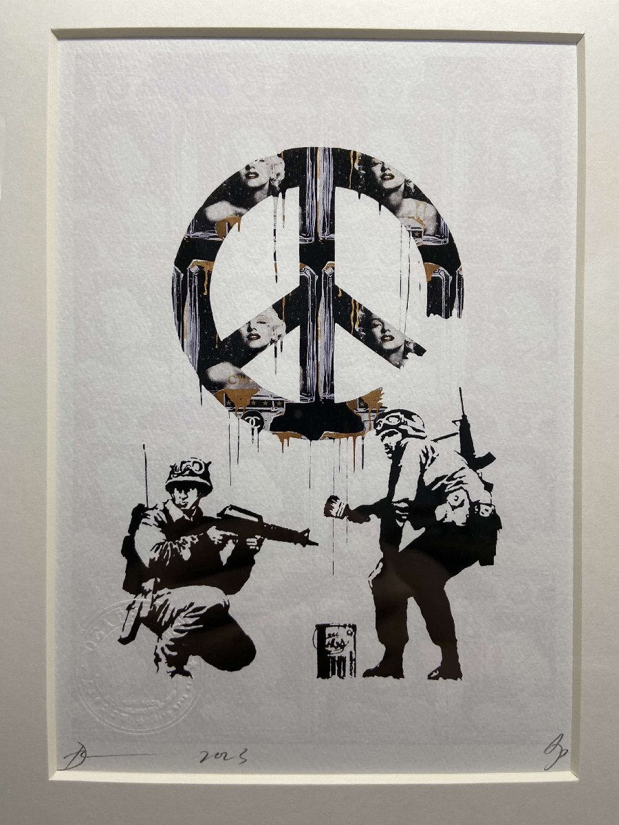 DEATH NYC 額付き 世界限定100枚 ポップアート Banksy バンクシー