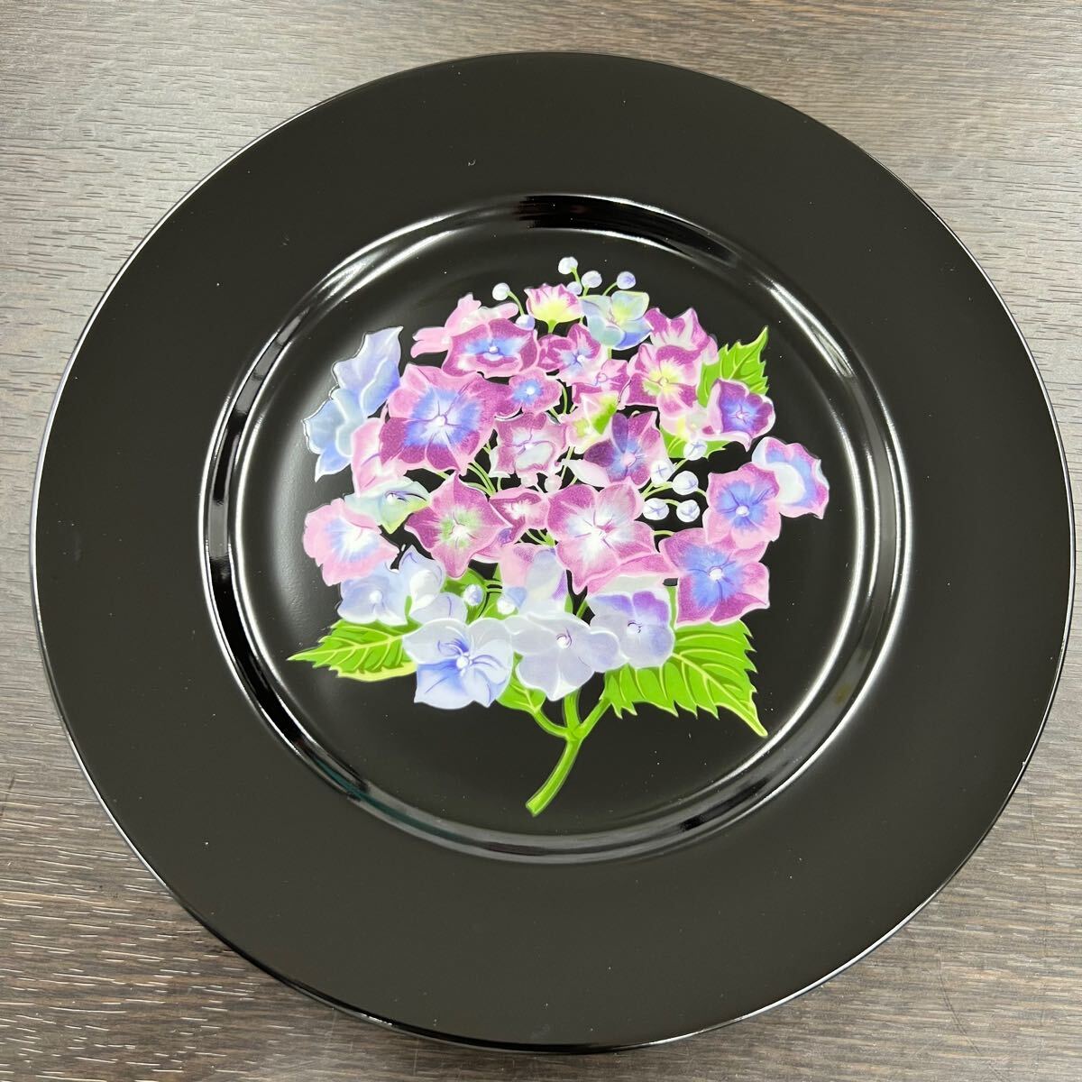 TIFFANY ティファニー Mrs. Delany's Flowers プレート 黒 食器 お皿