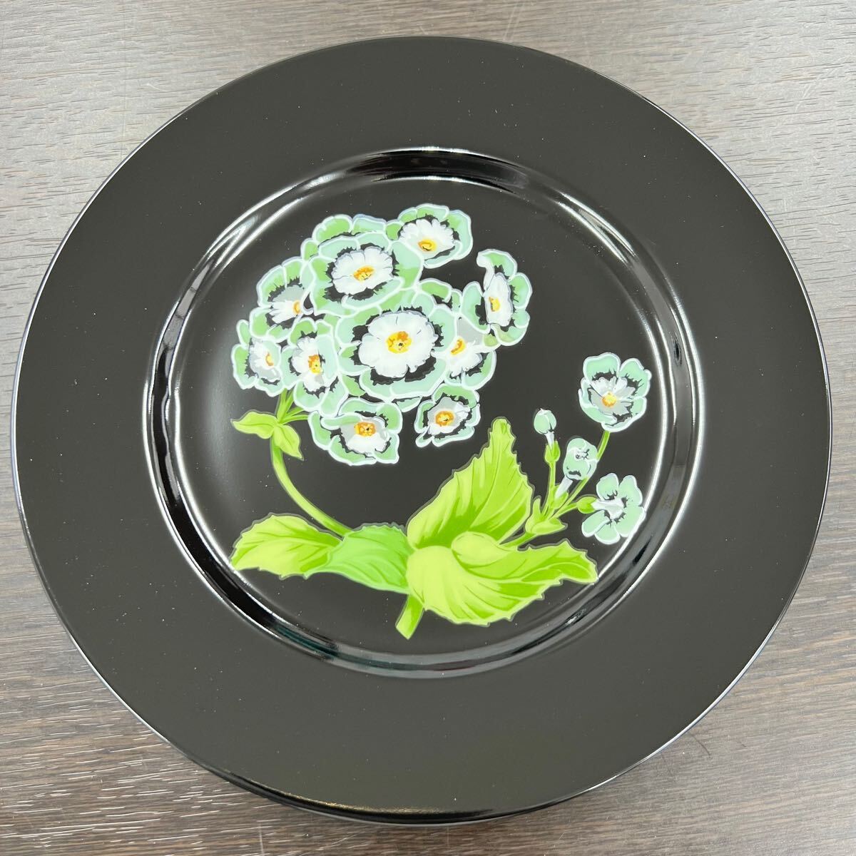 TIFFANY ティファニー Mrs. Delany's Flowers プレート 黒 食器 お皿