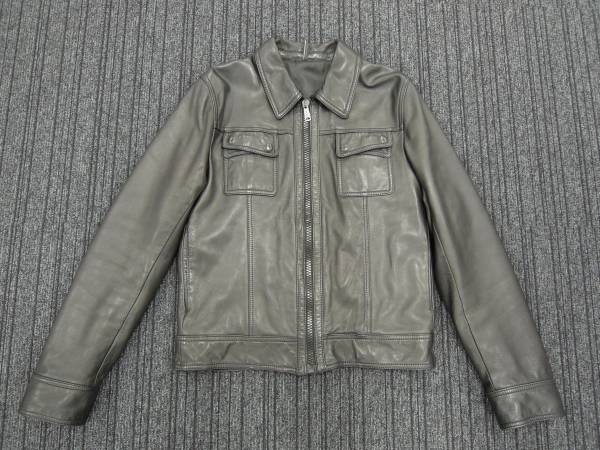 Dior Homme 06AW 48 クロスポケット レザーブルゾン(ジャンパー