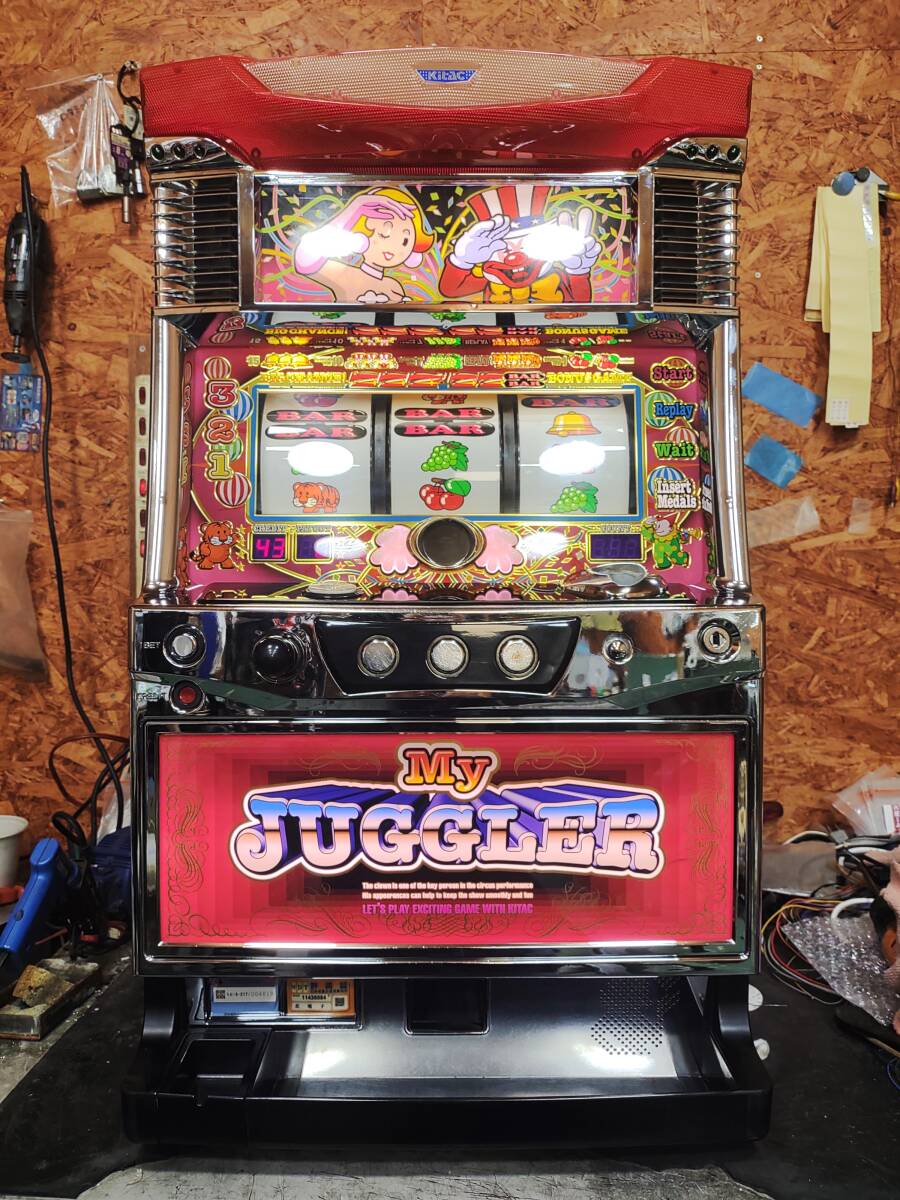 パチスロ中古実機 北電子 マイジャグラーII KK メダル不要装置付 2012