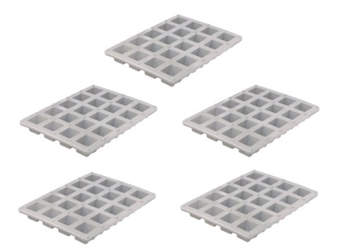 NSP （５枚）樹脂サイコロ枠 5・6・7・8用　余った生コンでつくれる　コンクリートサイコロ