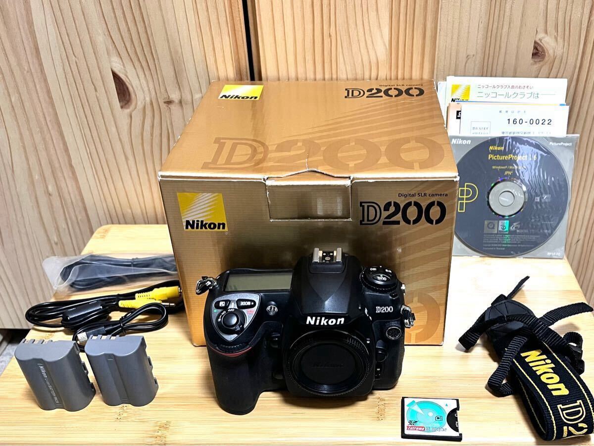 ☆ショット数3132 美品 Nikon ニコン D200ボディ CCDセンサー 10.2 メガピクセル APS-C デジタル一眼レフカメラ DXフォーマット_1