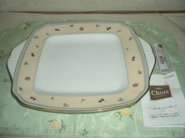 ノリタケ　ガトゥープワール　スクエアプレート_1