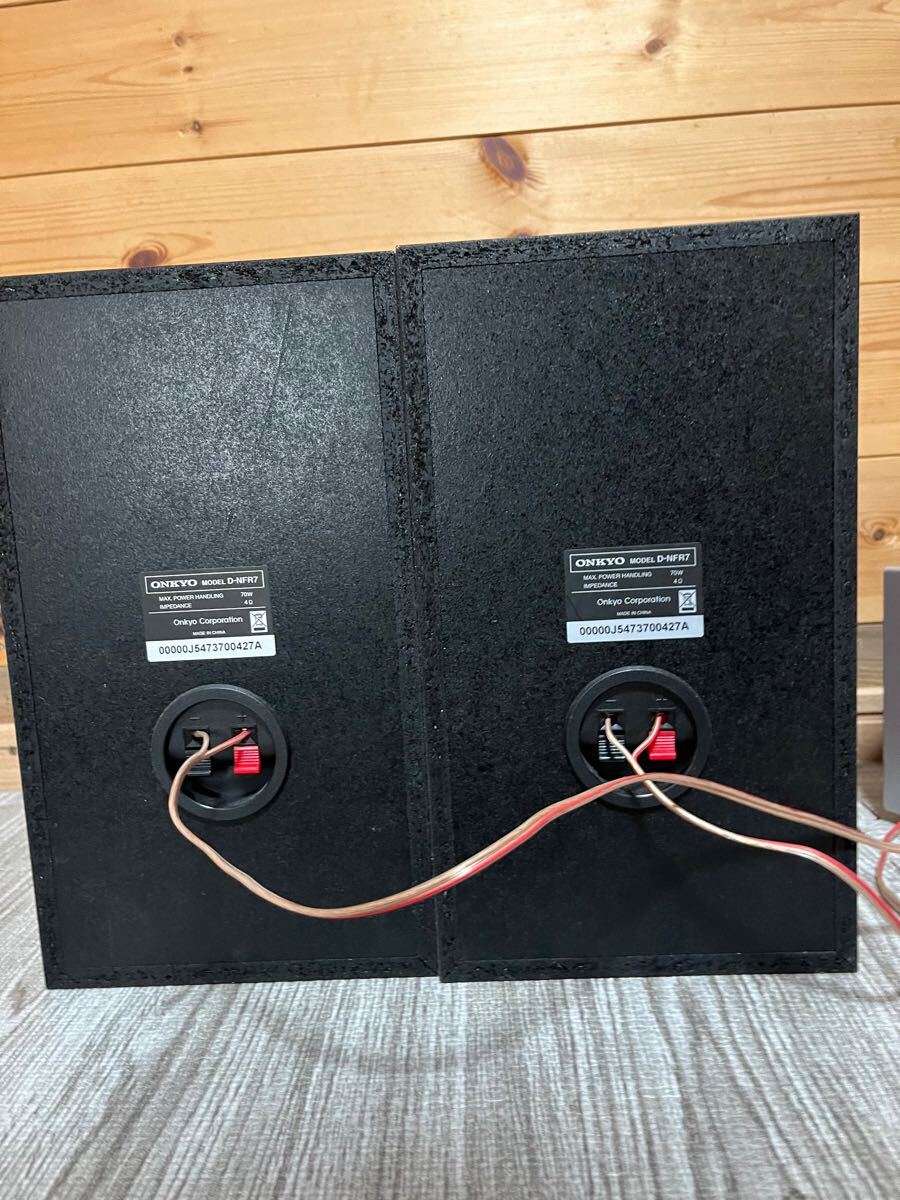 ONKYO オンキョー ミニコンポ CD SD USB NFR-7 D-NFR7 リモコン 通電、CDのみ音出し確認済み_7