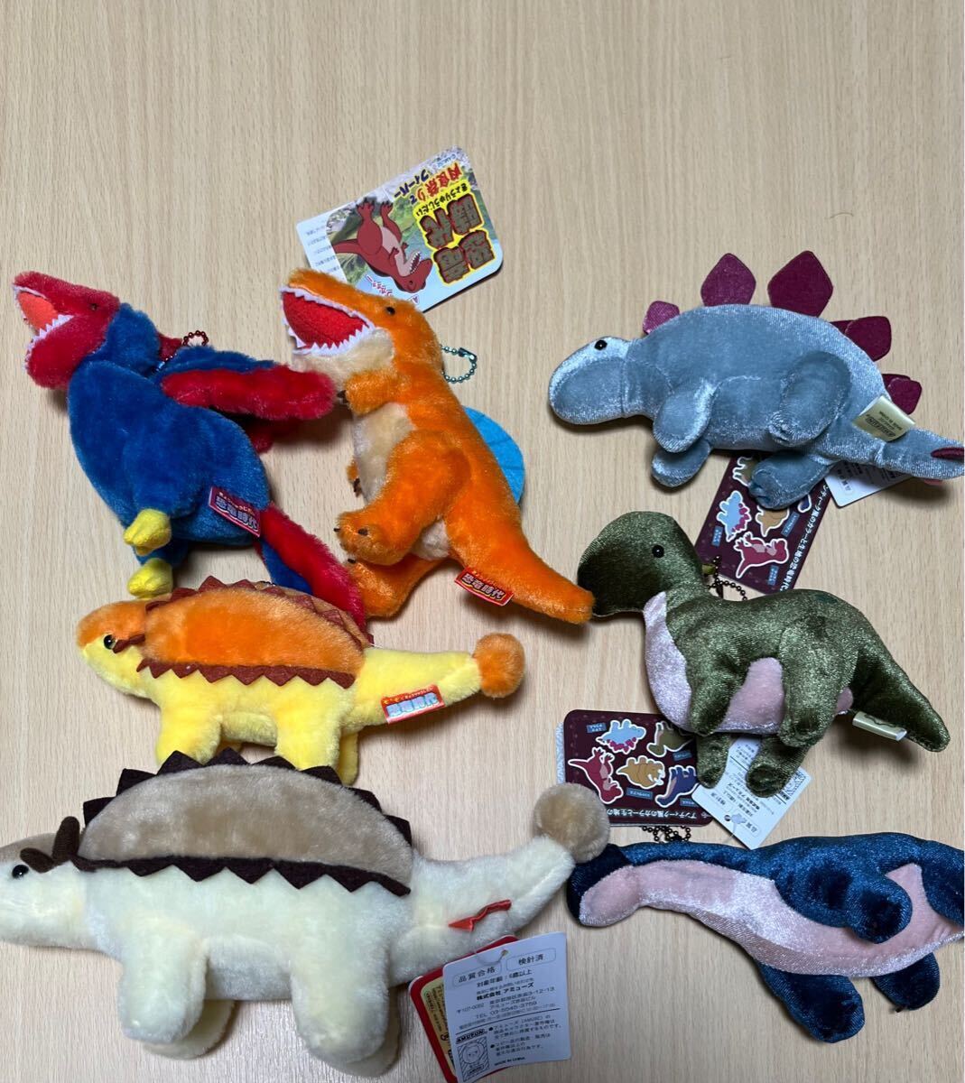 恐竜時代　ぬいぐるみ　7点セット_1