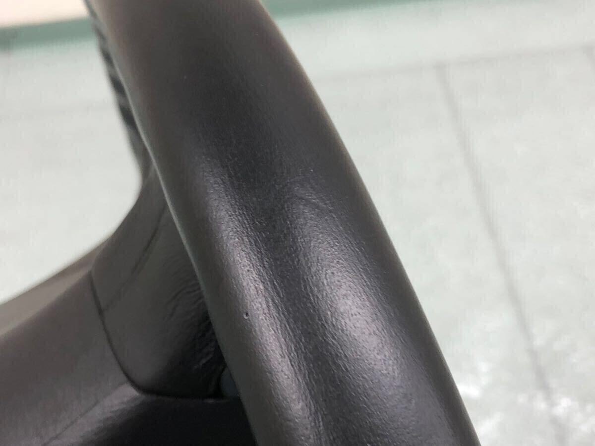 程度良好 極美品 キズ殆ど無 S15 シルビア スペックR MT車用 純正 レザー ステアリング ハンドル 赤ステッチ ホーンパッド付 シルビア S15 spec-R 純正 3眼 #silvia