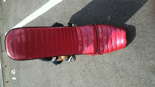 ZRX 三段シート 赤ラメ 美品 即決アリ 送料無料_3