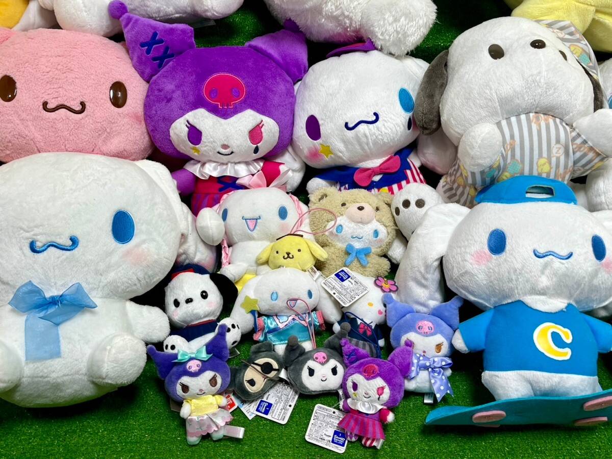 ○17-16 サンリオ ぬいぐるみ 大量 まとめ シナモン ポチャッコ キティ