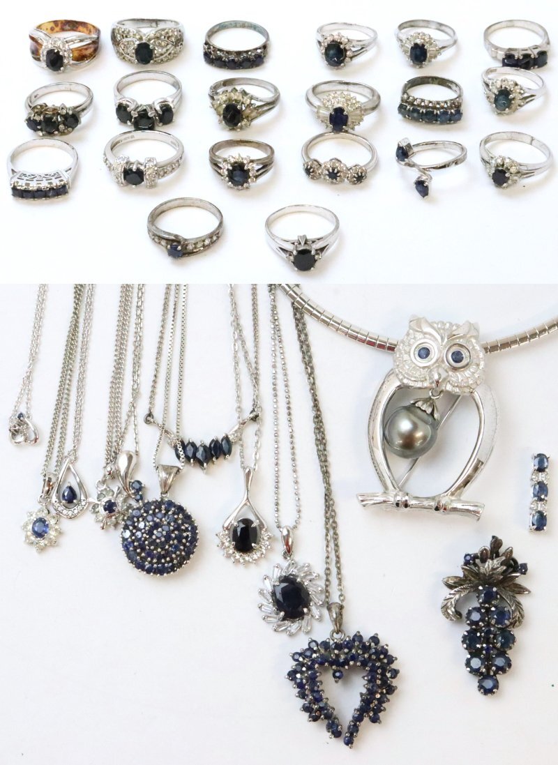 おたからや◆天然ルビー/サファイア/エメラルド アクセサリー (約510.4g安全ピン含まず)合成含浸含※傷、欠け等有※一部Ｋ18有【A-B42625】_8