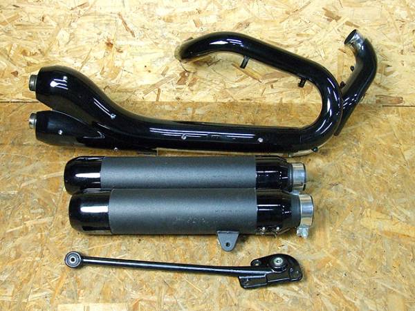 2007 V-ROD VRSCDX パウダーコート 純正マフラー(ハーレーダビッドソン 