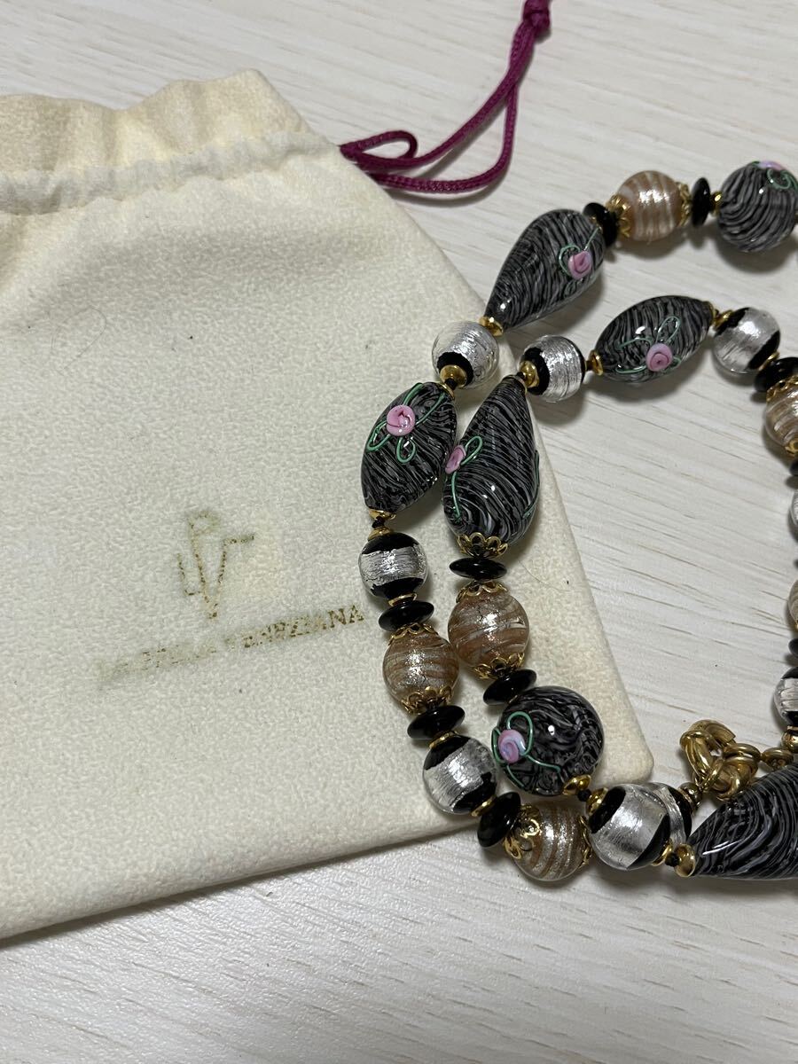 【D24101008】1円〜 ERCOLE MORETTI アクセサリー ネックレス 天然石 カラーストーン ヴィンテージ ネックレス レトロ ゴールド_1