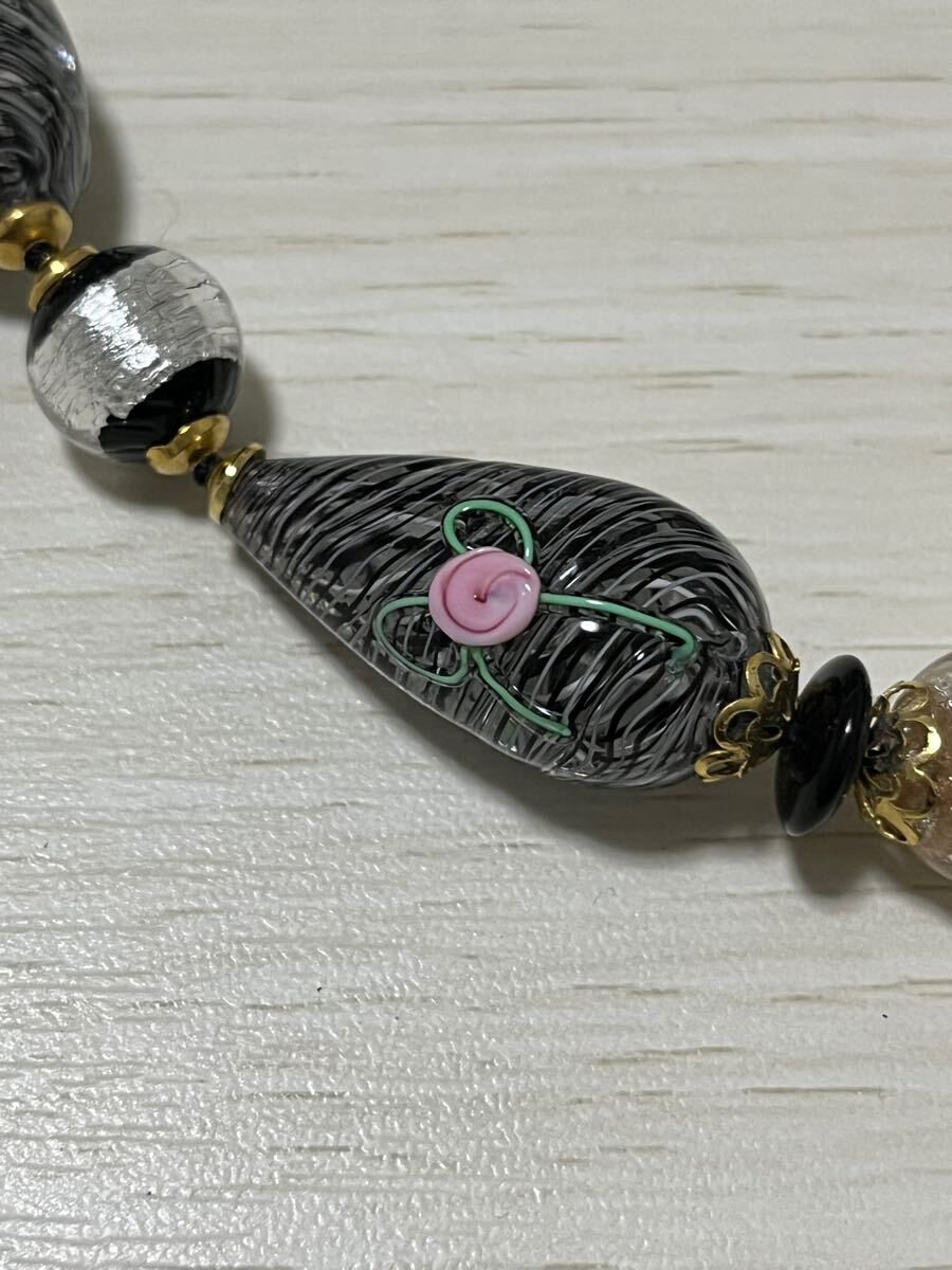 【D24101008】1円〜 ERCOLE MORETTI アクセサリー ネックレス 天然石 カラーストーン ヴィンテージ ネックレス レトロ ゴールド_3