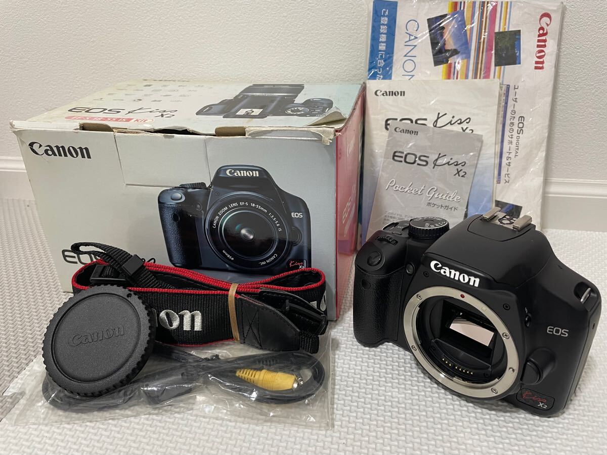 初心者❤️Canon EOS kiss X2 キャノン❤️一眼レフスターターセット